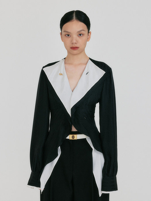 Eenk Zazz Layered Blouse - Black