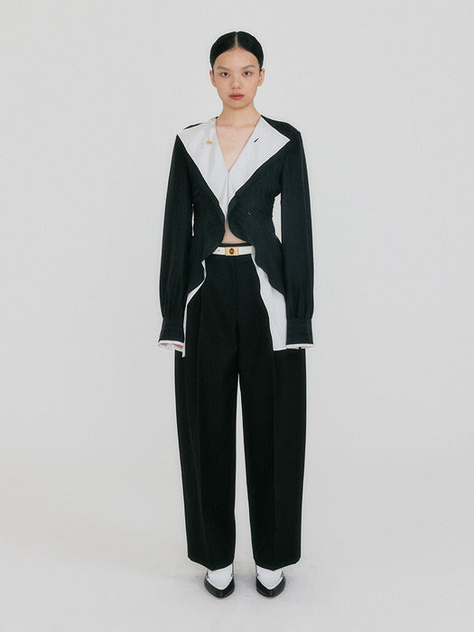 Eenk Zazz Layered Blouse - Black