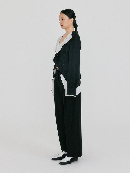 Eenk Zazz Layered Blouse - Black