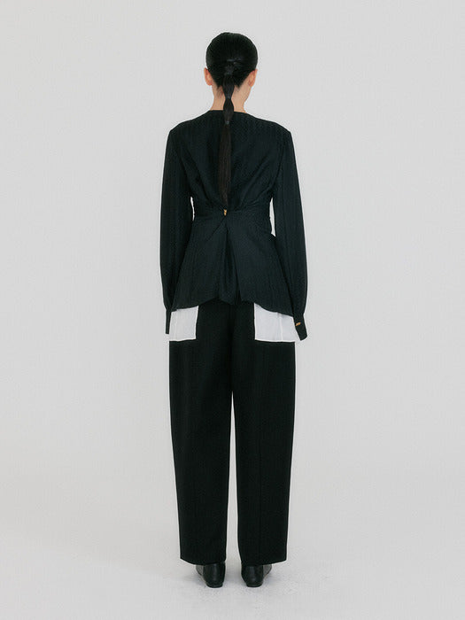 Eenk Zazz Layered Blouse - Black