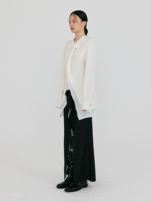 Eenk Zazz Layered Blouse - Ivory