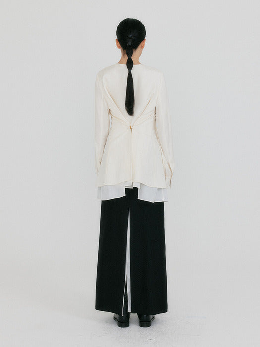 Eenk Zazz Layered Blouse - Ivory