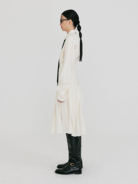 Eenk Zlaiin Pleated Skirt - Ivory