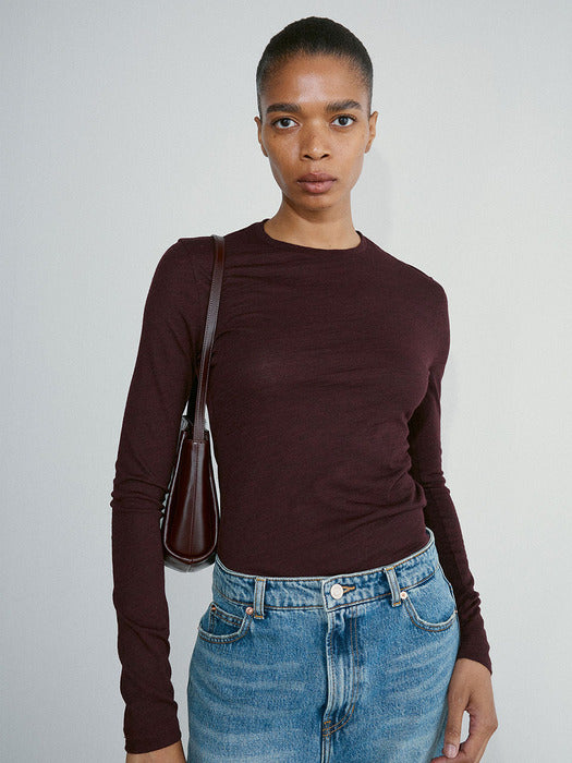 [recto] Overlay RC Jacquard Logo Jersey Top (2Colors)