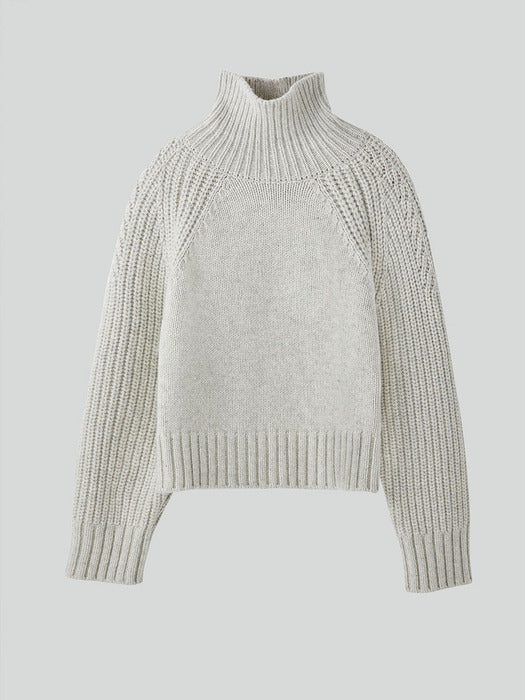 [recto] COMPACT TURTLE NECK KNIT TOP (2COLORS)