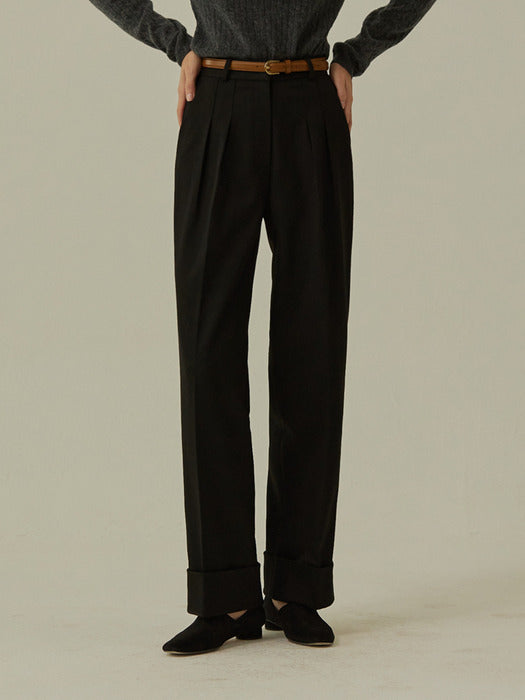 Mango Maniplease Tuck Wide Slacks