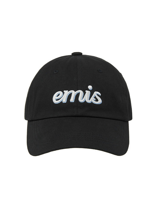 Emis Layered Logo Ball Cap-Black