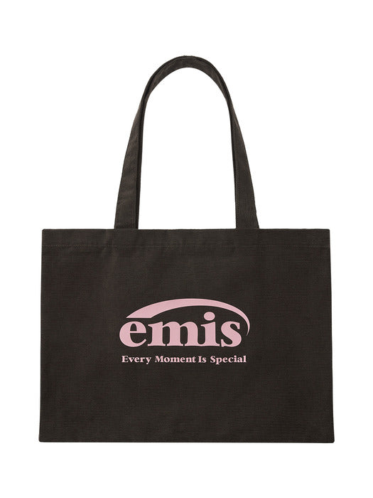 [emis] CORDUROY ECO BAG-BROWN