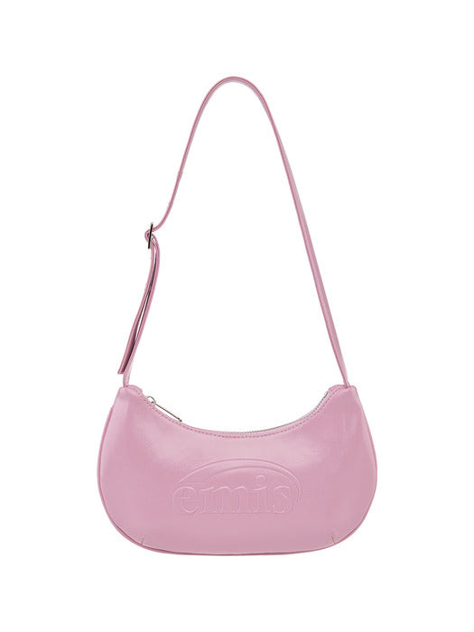 [emis] EMBOSSED MINI BAG-PINK