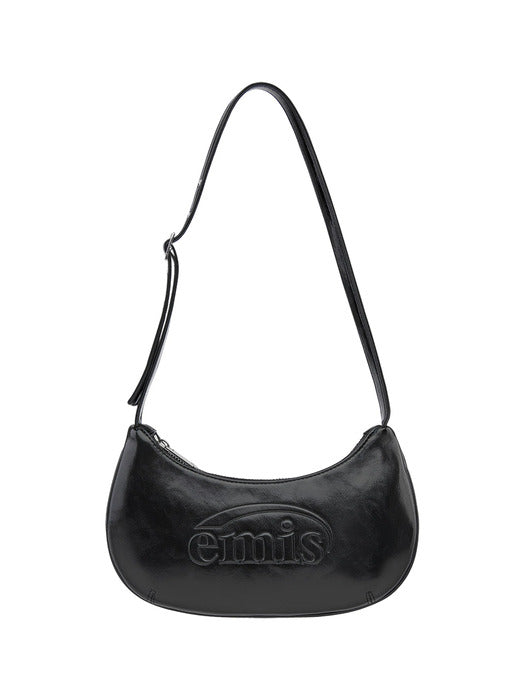 [emis] EMBOSSED MINI BAG-BLACK