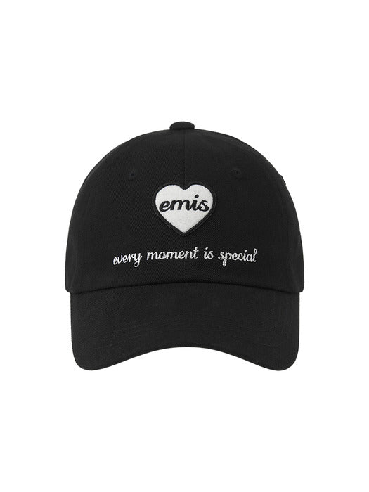 Emis Heart Wappen Ball Cap-Black