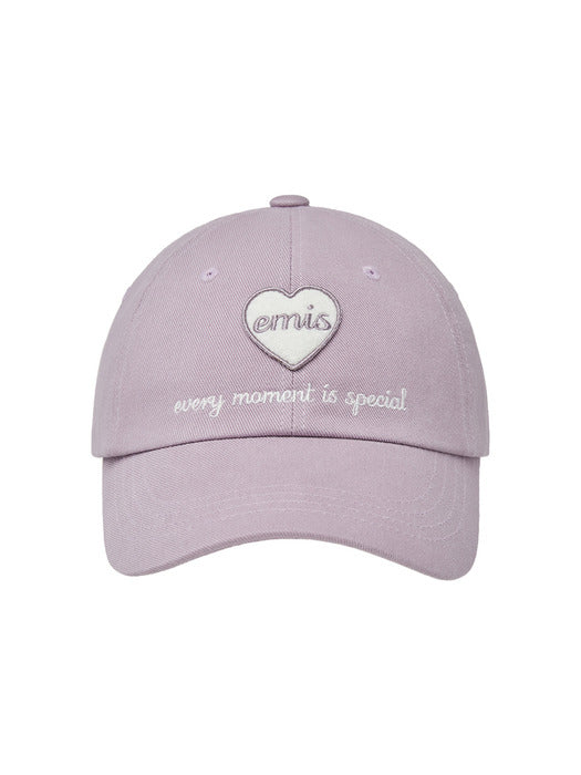 Emis Heart Wappen Ball Cap-Purple