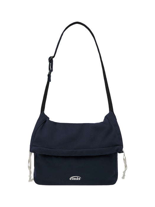 Emis Jersey Folding Crossbody Bag-Navy