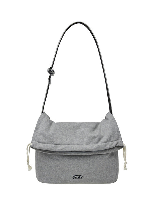[emis] JERSEY FOLDING CROSSBODY BAG-GRAY