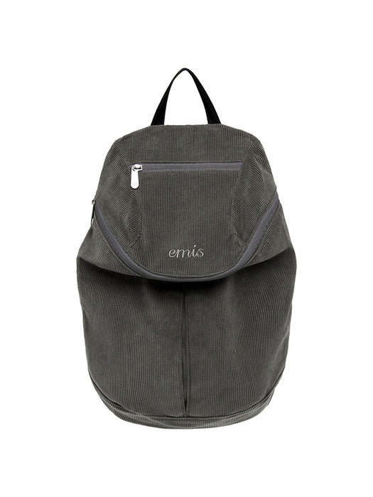 [emis] CORDUROY ZIP AROUND BACKPACK-KHAKI
