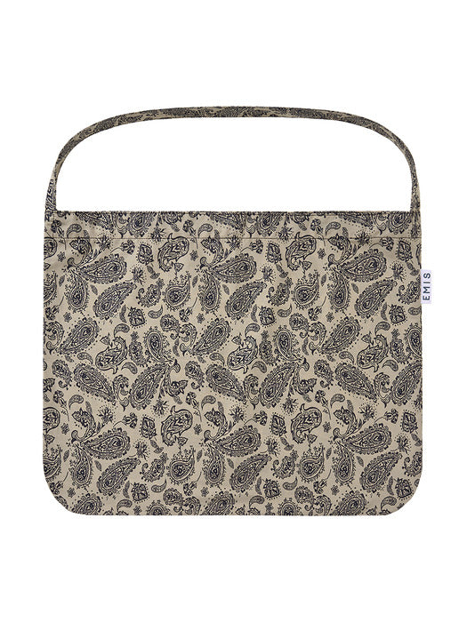 [emis] PAISLEY ECO BAG-BEIGE