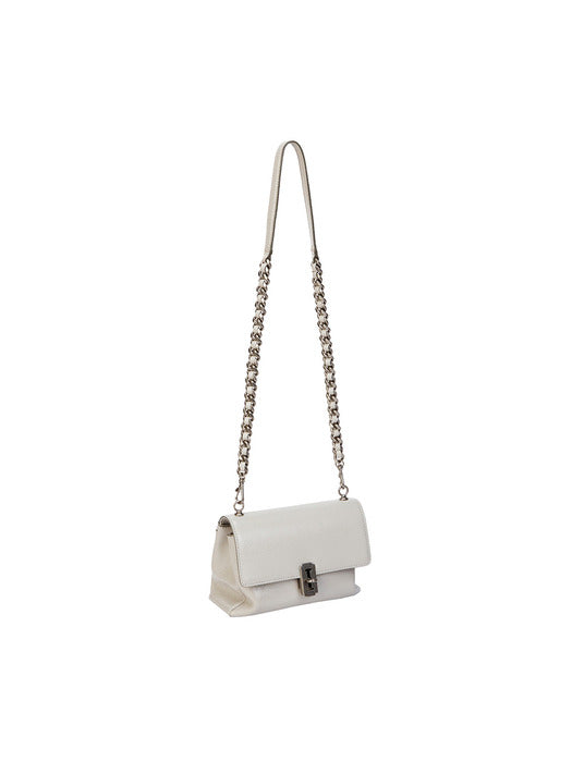 [vunque] Braided Leather Chain Strap - Light Beige