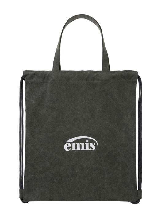 Emis Pigment String Backpack-Dark Gray
