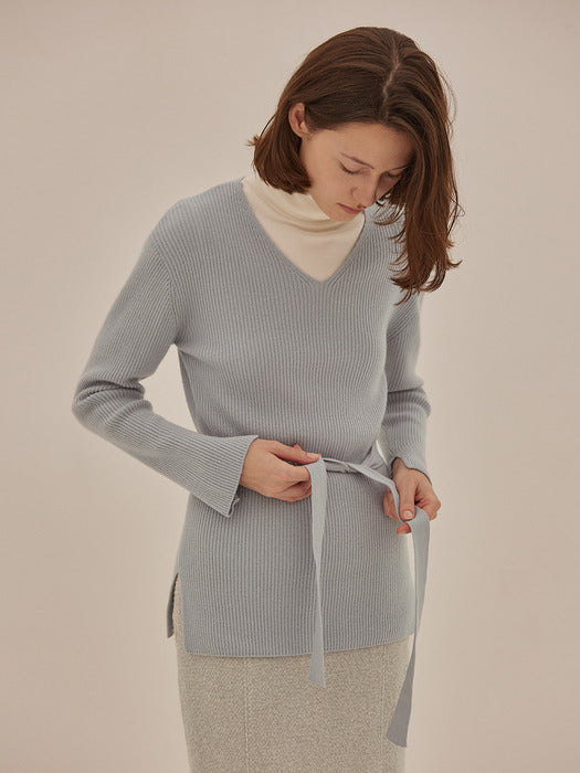 [wconcept_mango_maniplease] Adell V Knit (4colors)