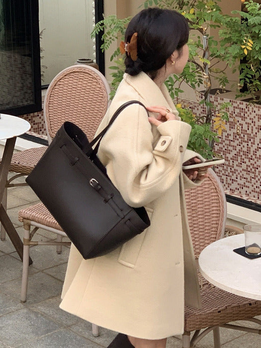 Tillidie Belt bbg leather shoulder bag Brown