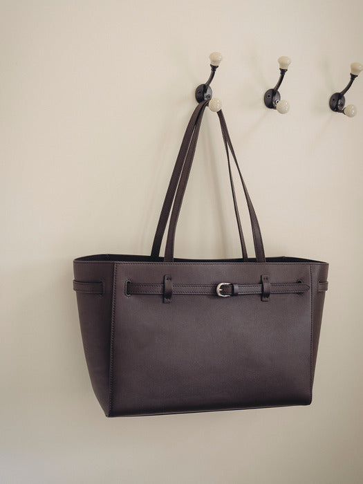 Tillidie Belt bbg leather shoulder bag Brown