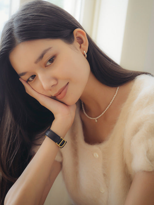 [TILLIDIE] SW4067 Romantic pearl necklace_Silver