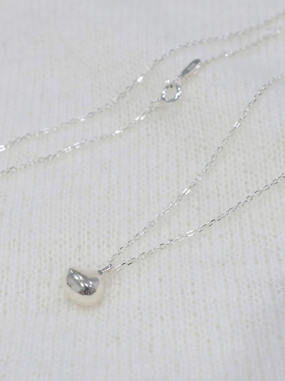 SW4066 Long drop necklace_Silver