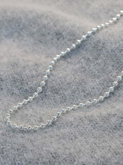 [TILLIDIE] SW4063 Silver chain necklace_Silver