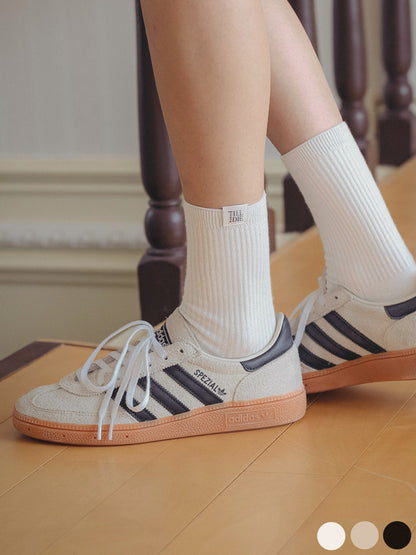 TID cotton ribbed socks[3color]