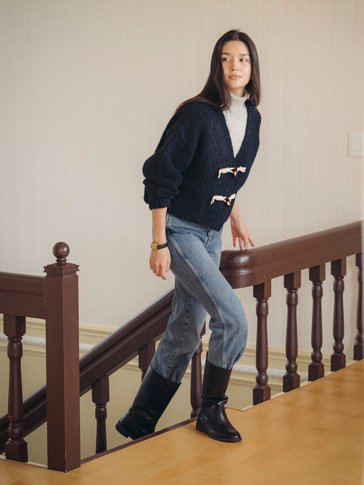 [TILLIDIE] Classic straight denim pants_Blue