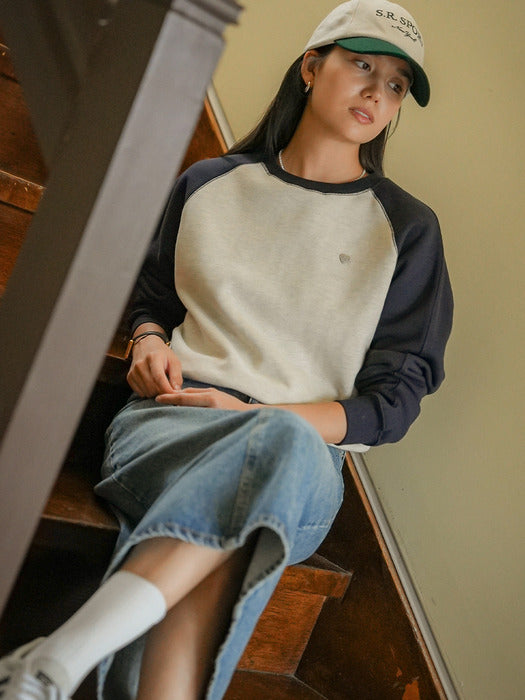 [TILLIDIE] Heart logo point coloring MTM_Navy