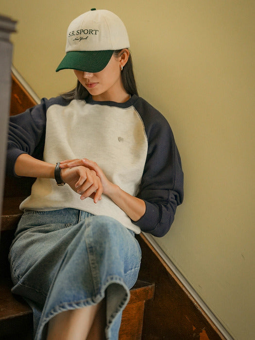 [TILLIDIE] Heart logo point coloring MTM_Navy