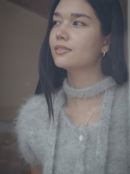 [TILLIDIE] Suri alpaca tie set romantic cardigan_Gray