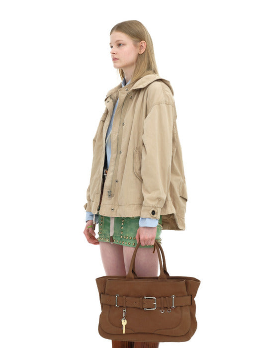 [osoi] TOTE BROCLE [NUBUCK BROWN]