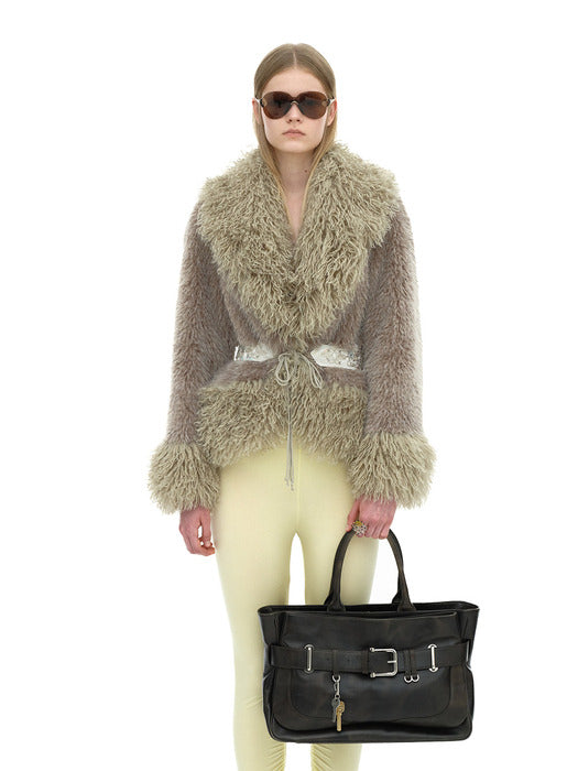 [osoi] TOTE BROCLE [STAIN BROWN]