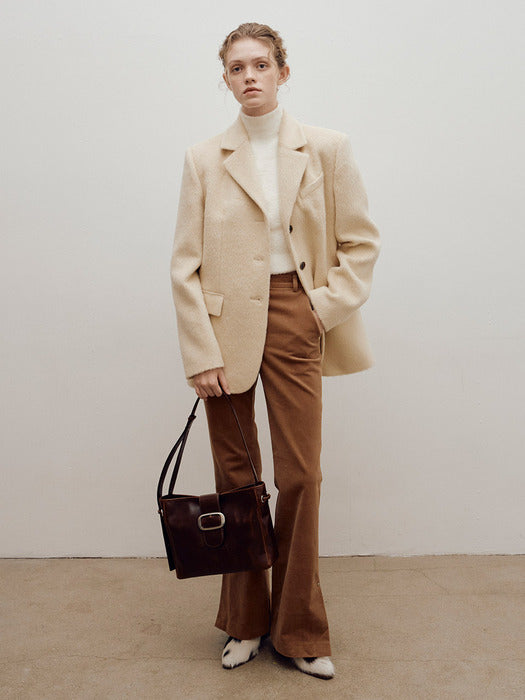 raive Corduroy Bootcut Slit Pants in Camel VW4WL350-92 - View 3