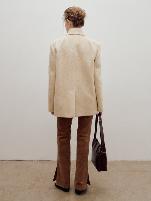 raive Corduroy Bootcut Slit Pants in Camel VW4WL350-92