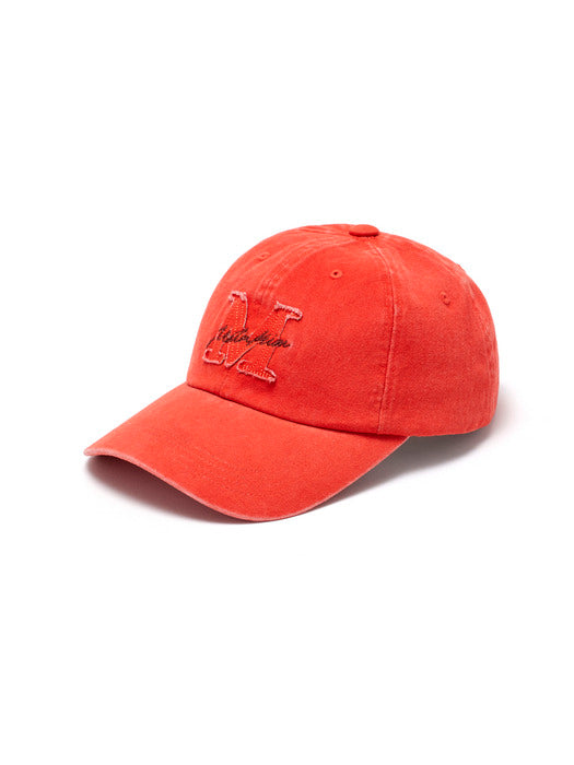 MATIN CURSIVE BALL CAP IN ORANGE