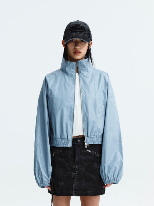 MATIN COATING CROP BLOUSON IN SKY