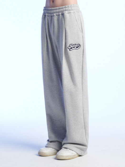 [ambler] BIG AMBLER Wide Sweat Pants AP803 (Melange)