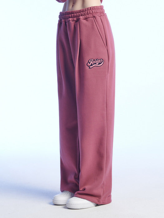 [ambler] BIG AMBLER Wide Sweat Pants AP803 (Purple)