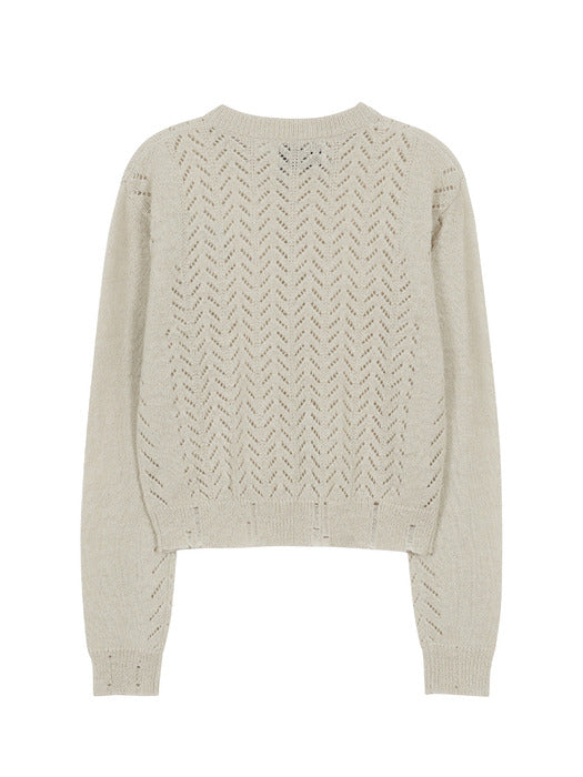 SCASI KNIT CARDIGAN_light beige