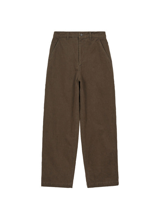 Margesherwood Washed Work Curve Pants khaki