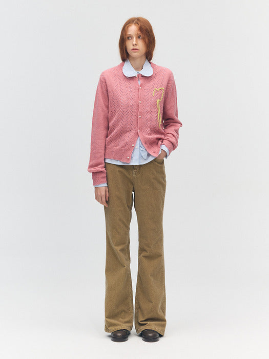 Margesherwood Corduroy Slim Bootscut Pants camel