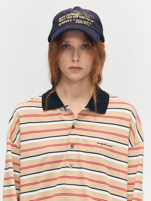 Margesherwood Corduroy New York Ballcap navy