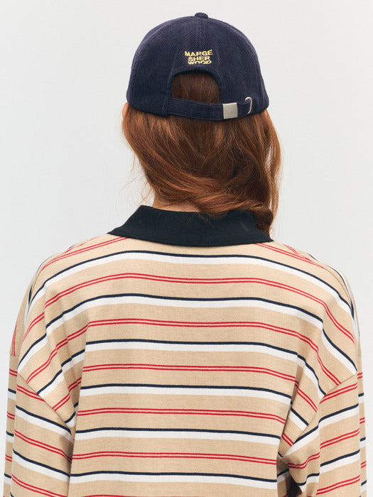 Margesherwood Corduroy New York Ballcap navy
