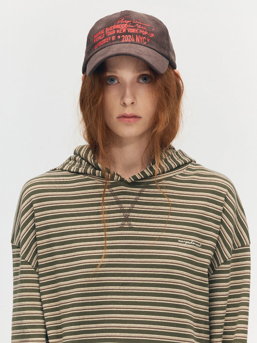 Margesherwood Corduroy New York Ballcap brown