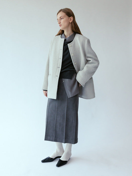 Loeuvre Faux-Suede Pencil Skirt
