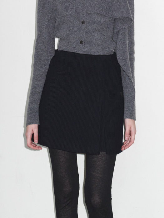 Loeuvre A-line Wool Mini Skirt