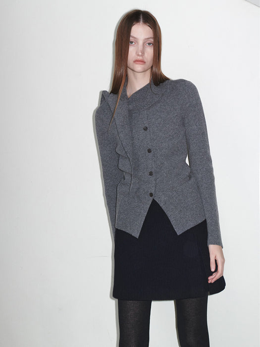 Loeuvre A-line Wool Mini Skirt